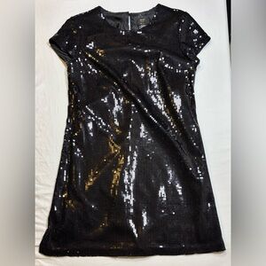 Nicole Miller Platinum sz 10 women’s sequin dress, black polyester